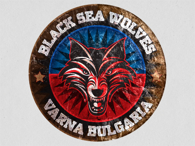 Black Sea Wolves textured black design ivan logo manolov sea wolves