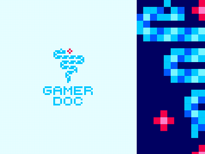 Gamer Doc console cross design game gamer games gaming gp ivan logo manolov medical pc pixel snake video