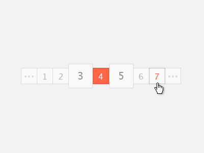 Pagination color touched
