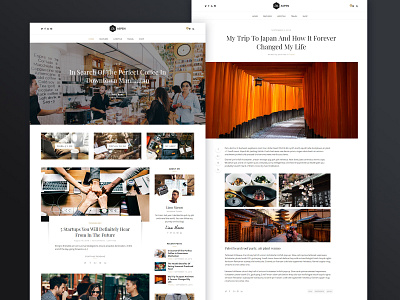 WordPress Blog Theme blog blog design clean ecommerce landing page minimal ui ux webdesign website wordpress