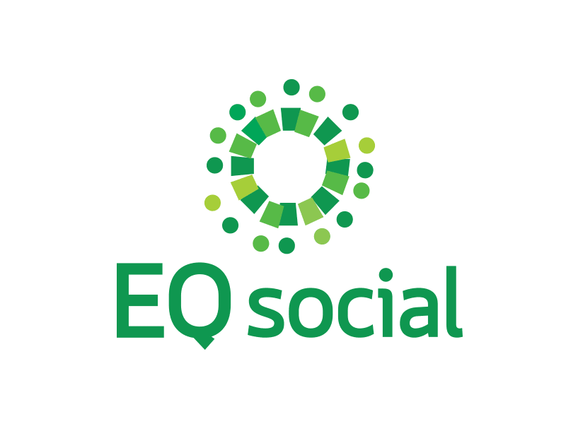 Logo Eq Social brand flat identity illustrator logo vector