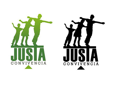 Logojusta branding design flat illustration logo typogaphy vector