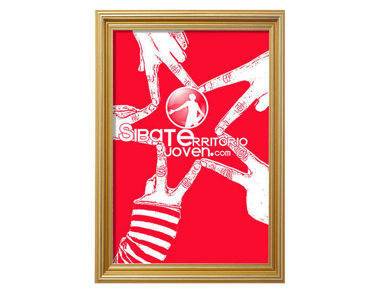 Sibaterritoriojoven flat poster art design logo branding rotoscoping vector illustration poster