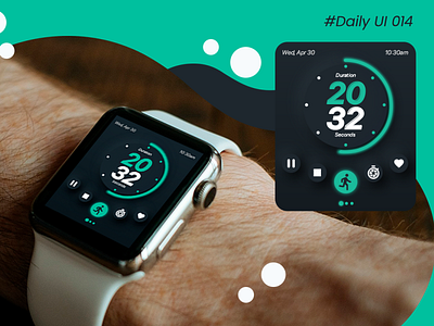 Daily UI #014 - Countdown Timer app daily 100 challenge dailyui dailyui014 design smartwatch ui ui design ux uxdesign