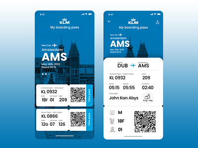 Daily UI #024 - Boarding Pass