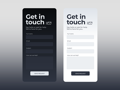 Daily UI #028 - Contact Us