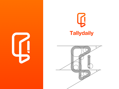 Tallydaily logo app branding logo logo design ui design uiux