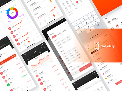 Tallydaily APP accounting animation app branding design icon illustration logo ui ui design uiux