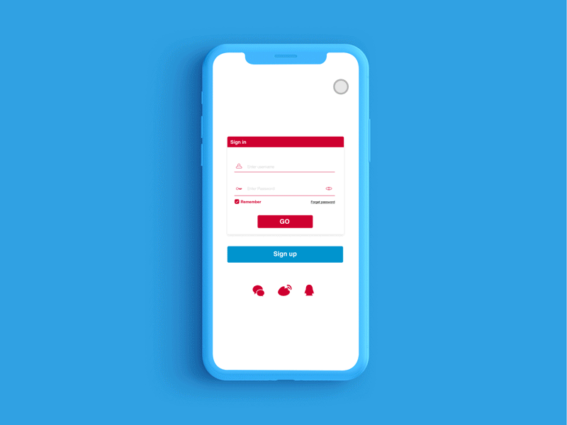 App Sign Up Design app concept design sign design sign in ui design