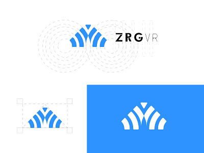 ZRGVR LOGO bule logos logotype vr
