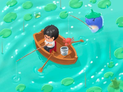 fishing design illustration