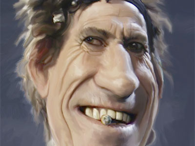 Sir Richard caricature keith richards rolling stones