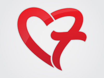 Coach Fulp heart initials logo