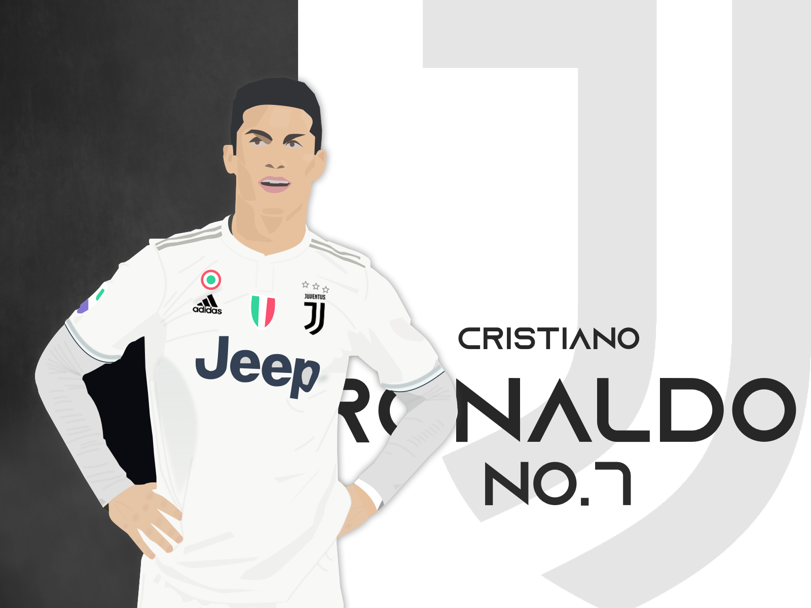 Cristiano Ronaldo Illustration cr7 cristiano football illustration juventus player ronaldo