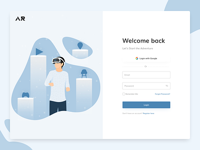 AR - Login Page Illustration