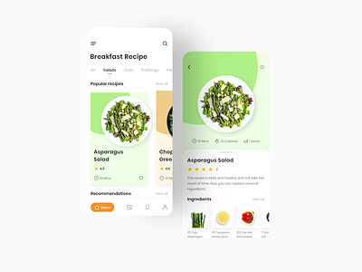 Recipe App concept cooking food recipe ui