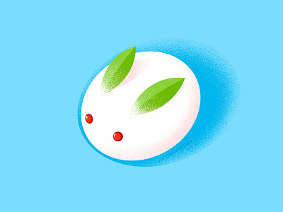 Japan sweets icon bunny cake candy color cute dessert effyzhang food google gradient icon illustration japan lovely rabbit simple traditional ui