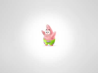 Little Patric bob cute detail icon mini pink sponge tiny toy ui