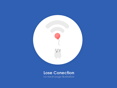 no wifi page blank page cartoon icon illustration no result notification red balloon wifi