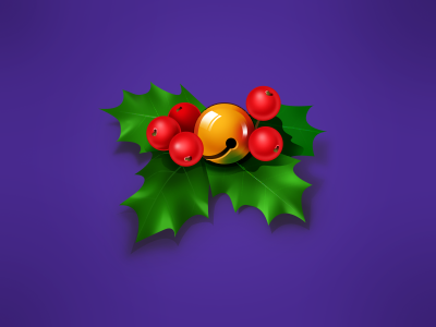 Christmas Mistletoe bell christmas cute decoration happy holiday icon leaf mistletoe tiny