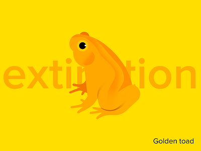 Earth Day Series：Golden toad