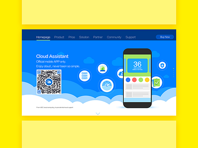 Web Design for Cloud Assistant-Homepage