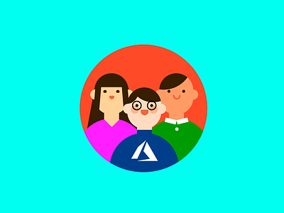 Team Avatar color cute design effyzhang flat icon illustration material people simple team ui
