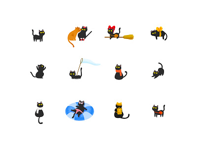 Cats Cats Cats cat cute effyzhang google hot icon illustration lovely neko popular ui ux