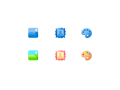 Chubby Icon color cute effyzhang frame gradient icon image palate photo small tiny ui