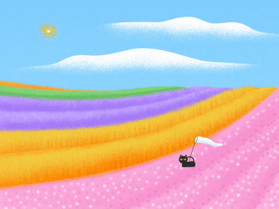 June cat color countryside cute effyzhang gif google hot illustration motion sky ui