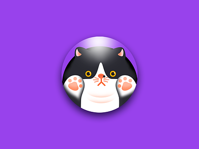 Fridge Sticker Design——Milk Cat badge cat cute effyzhang fridge icon illustration lovely popular sticker ui warm