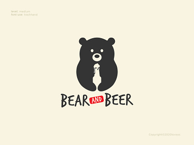 Bear and Beer Logo Concept bar bear beer branding design designer illustration logo web
