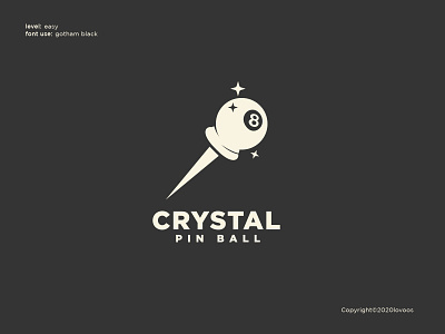 Crystal Pin Ball Logo Concept