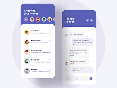 Chat Designs Themes Templates And Downloadable Graphic Elements On Dribbble