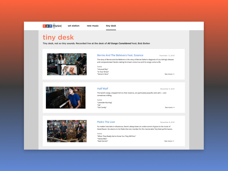 Tiny Desk designs, themes, templates and downloadable graphic elements