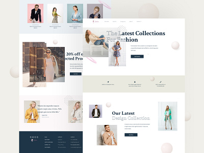 Shop Clothing Landing Page bouquet clean clothes creative design e commerce fashion icon illustration landing page offer product design store style trending design ui ux vector web design web page