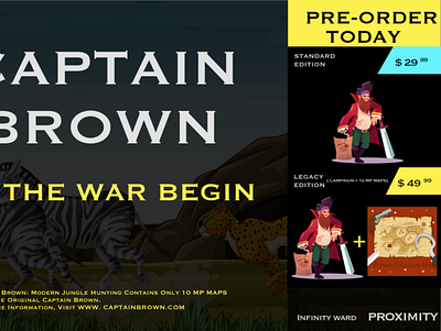 Captain Brown Game Advertisement game gaming advertisement gaming website