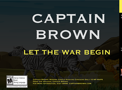 Captain Brown Game Advertisement