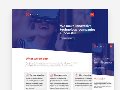 Aexus - corporate identity & web design branding design identity logo ui ux webdesign website wordpress
