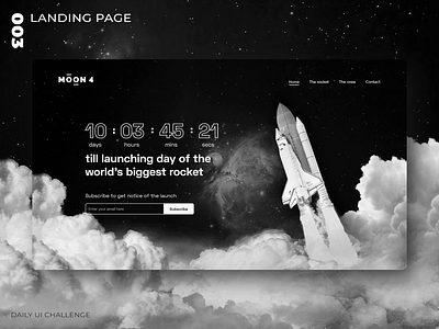Daily UI Challenge - 003 - Landing page adobe xd dailyui design uidesign uxdesign web design