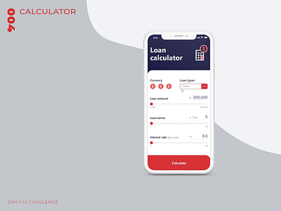 Daily UI Challenge - 004 - Calculator adobe xd app design dailyui ui uidesign uxdesign