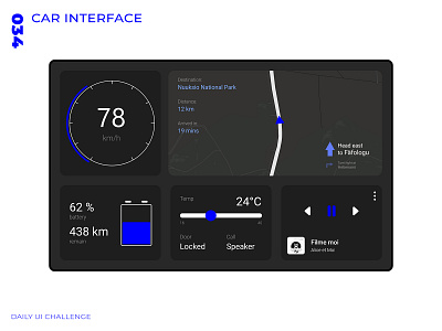 Daily UI Challenge - 034 - Car Interface