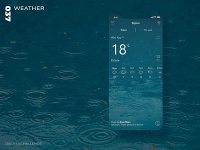 Daily UI Challenge - 037 - Weather