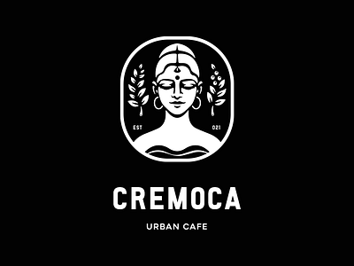 Cremoca cafe logo coffee shop food logo illustrations logo logomark pre made resturent logo