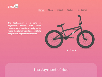 BMX cycle store landing page