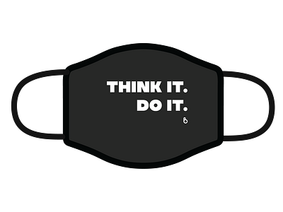 Think it. Do it. bold branding design flat letter logo minimal modern simple vector