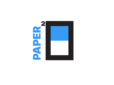 Paper Squared Logo abstract bold branding design flat icon logo minimal modern monogram shape simple vector