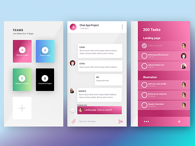 Chat & Task Mobile chat social task team