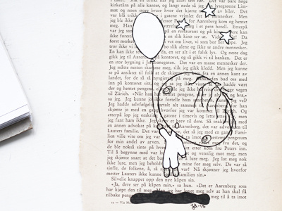 Balloonboy drawing fineline oldbook paint promarker star