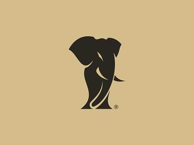 Elephant - Logo animal animal art animal logo branding clever design elephant elephant logo elephant mark logo logo design logodesign minimalism silhouette vector